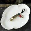 Pure copper Buddha's hand lotus, brass key chain, metal pendant, car decoration, male and female happiness, car key pendant Specification image